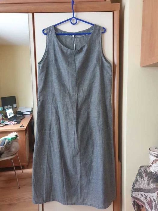 Luźna wygodna sukienka oversize na upały