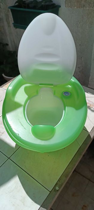 Sanita/ bacio plástico verde e branco