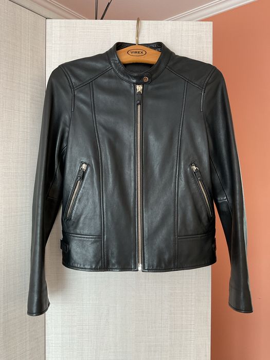 Куртка із шкіри наппа Massimo dutti