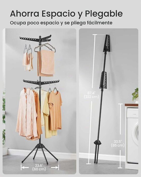 Nowa suszarka do ubrań / obrotowa / składana / 222cm / SONGMICS / W1046!