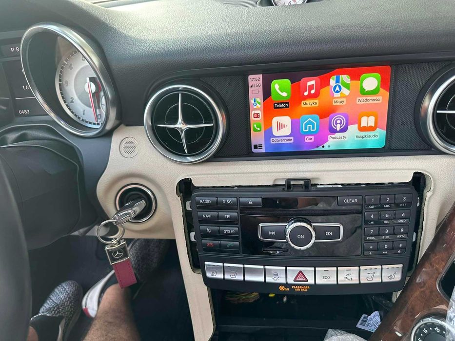 Mercedes Carplay Android Auto B C CLS E G ML SL SLK BOX Polskie Menu