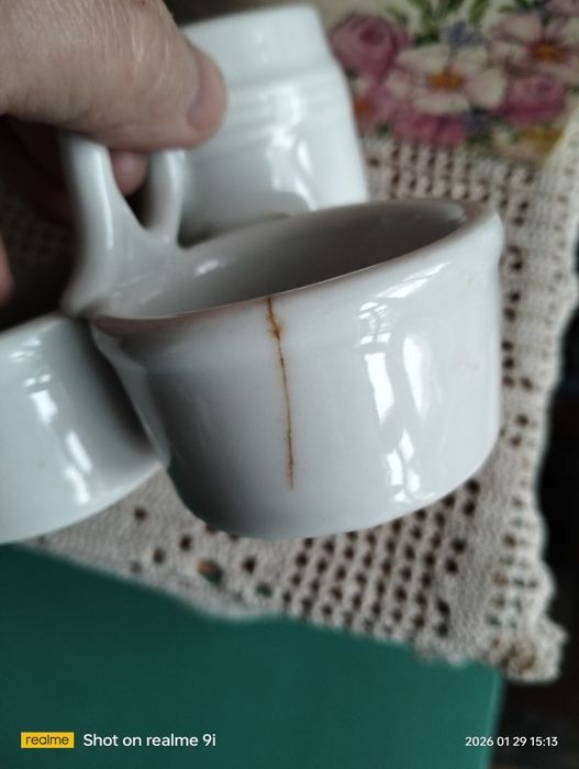 Porcelanowy przyprawnik lub przybornik na biurko