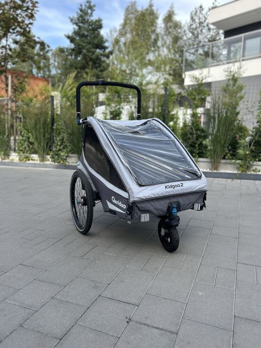Przyczepa rowerowa qeridoo kidgoo 2 dwuosobowa przyczepka