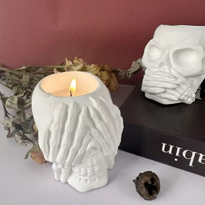 Декоративний череп, статуетка гіпсова скульптура