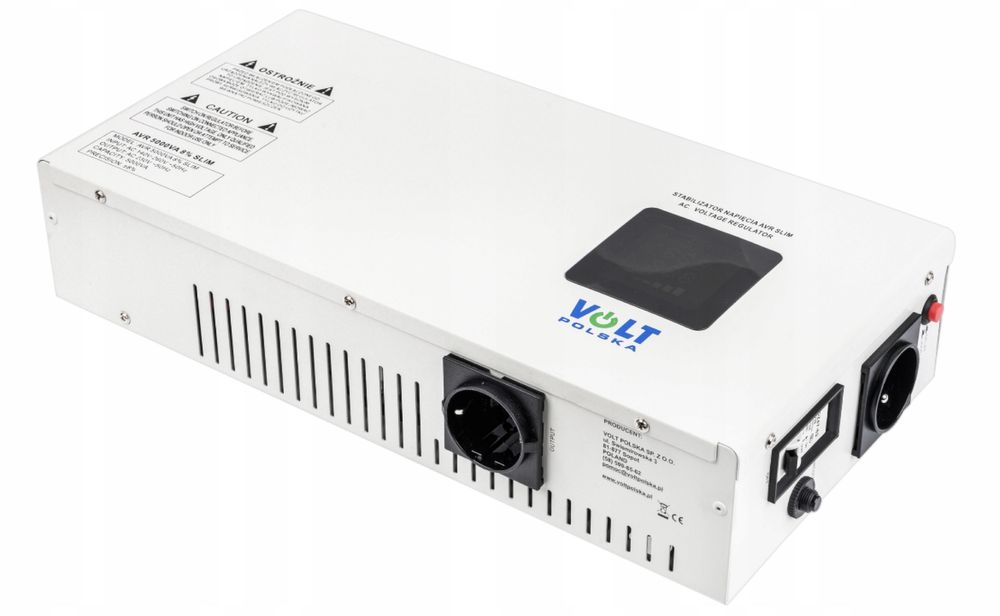 Стабілізатор напруги Volt Polska AVR 5000 SLIM 5000 Вт 5 кВт Настінний