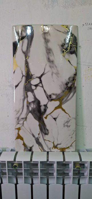 Самоклеющая Водоотталкивающая  ПЭТ панель, имитация мрамор 2.5мм