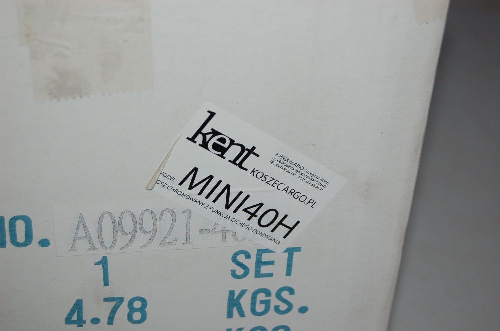 Kosz cargo kargo 40 lub 50 nie Peka,Nomet,GTV z dociągiem nie Blum