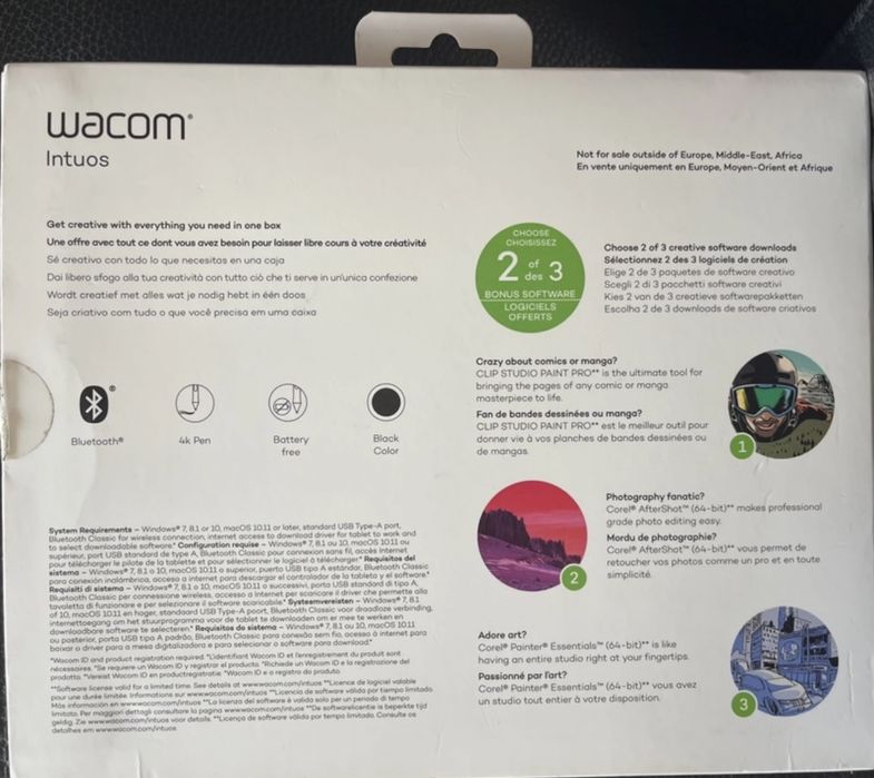 Mesa Digitalizadora Wacom Intuos CTL-4100K-S- Preto