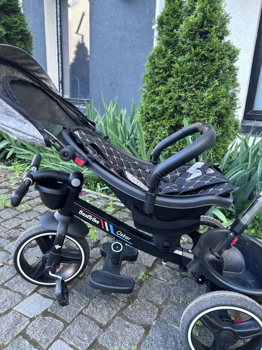 Дитячий триколісний велосипед-коляска Best Trike Oscar 6390 має поворотне сидіння та посилену сталеву раму