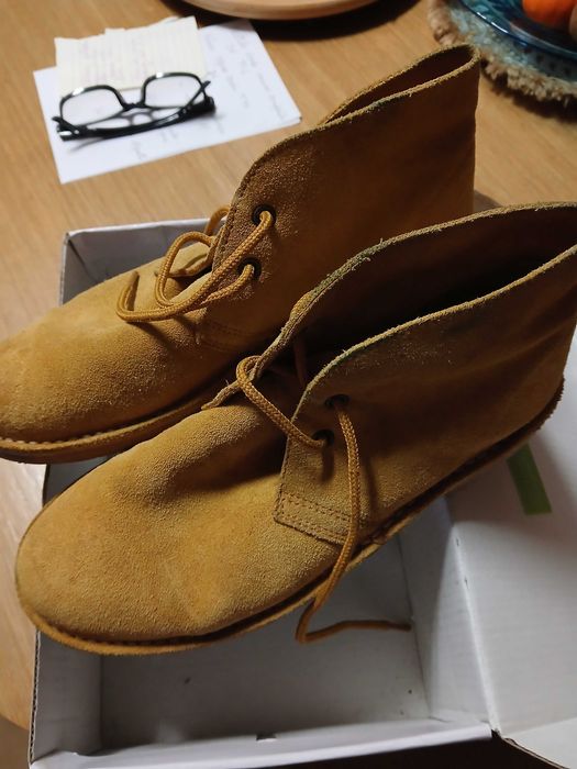 Botas em pele nobuck (número 37)