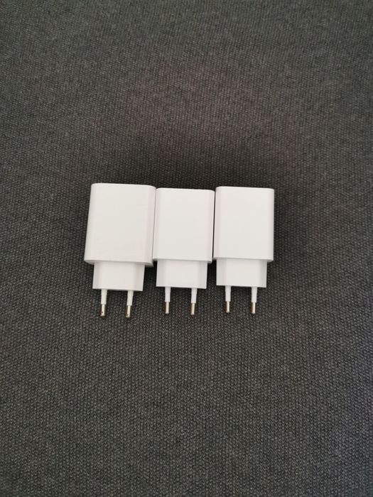 Kit com 3 Carregadores Xiaomi Turbo
