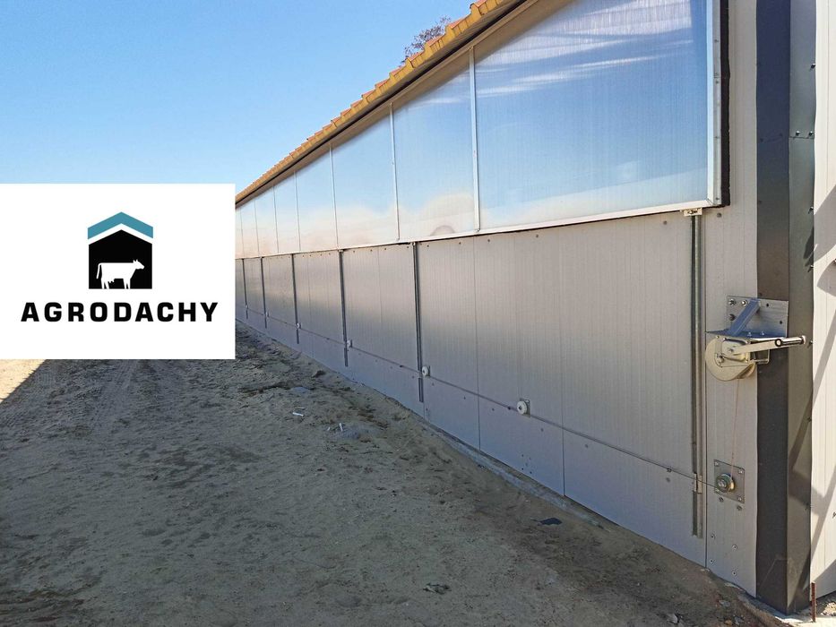 Kurtyny oborowe okna przesuwne kurtyny inwentarskie okna do obory