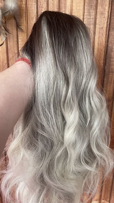 Парик блонд длинный