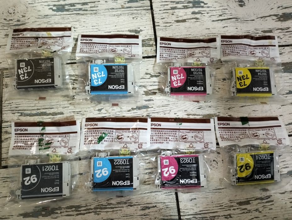 Оригинальные картриджи epson.