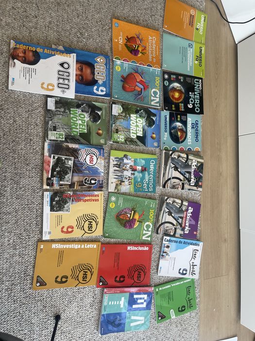 Livros escolares 7ano, 8 e 9 ano