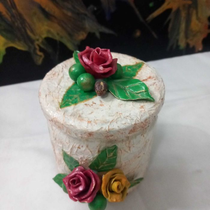 Frascos decorativos com utilização.