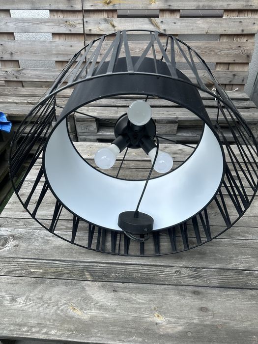 Nowoczesna lampa wisząca loft / industrialna 3xE27