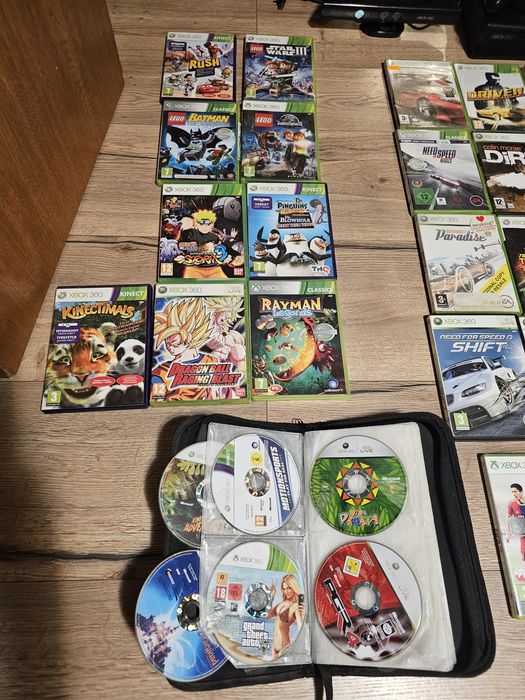 Xbox 360 slim 500 gb kinect 48 gier