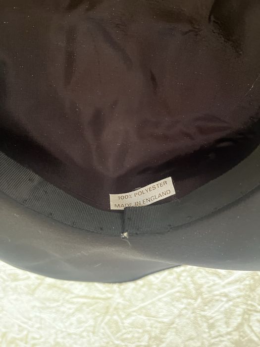 Вінтажний темно-синій широкополий капелюх