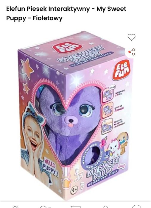 Zabawka interaktywna pies ELEFUN MY SWEET PUPPY