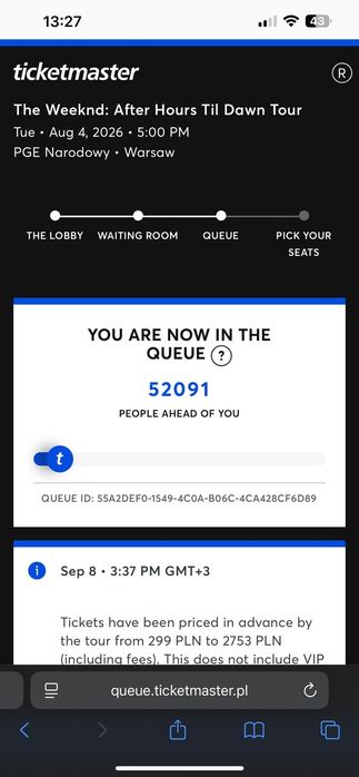 Останні THE WEEKND квитки  Польща  4-5 серпня 2026