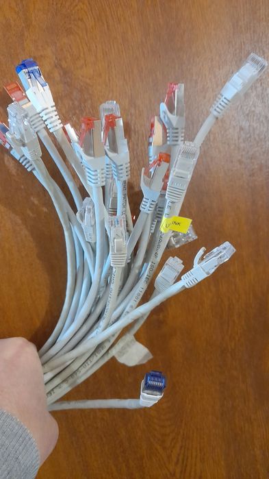 Патч корд інтернет кабелі якісні  Cat. 5 5e Cat. 6 6A