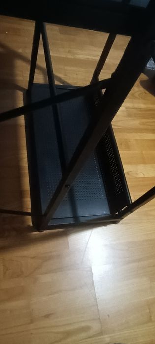 Secretaria com tampo de vidro