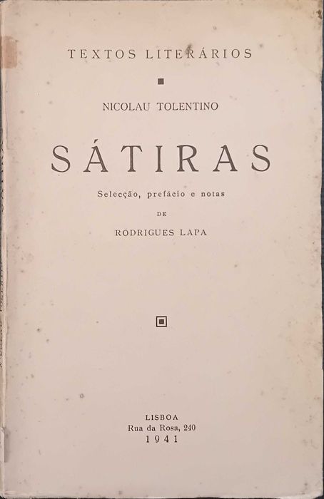 Sátiras - Nicolau Tolentino