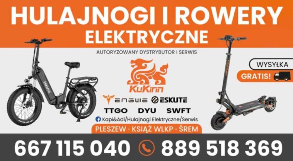 HULAJNOGA elektryczna KUKIRIN G4 2000W 60V20Ah 70km/h PL