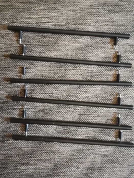 Puxadores ikea pretos 45 cm (6 unidades)