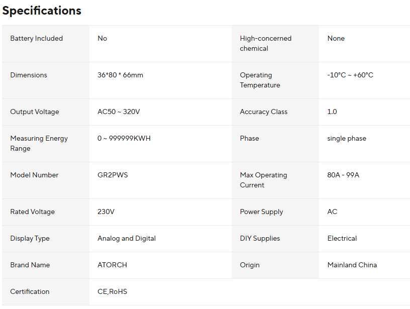 100A VAmetr, Счетчик энергии,  Atorch GR2P, Вольт-Ампер метр