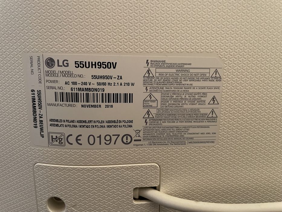 Tv Lg 55 polegadas 3D (ecrãn danificado)