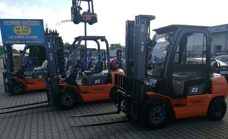 wynajem wózków widłowych widlaków wózek Wielkopolska 1,5 -10 Ton POMAX