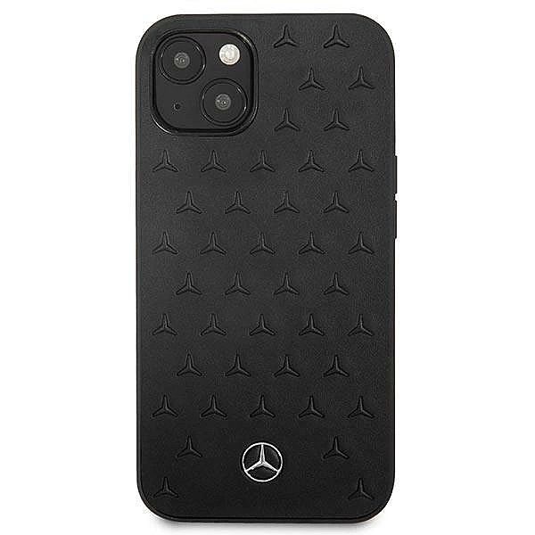 Etui Mercedes Leather Stars Pattern na iPhone 13 mini - czarne