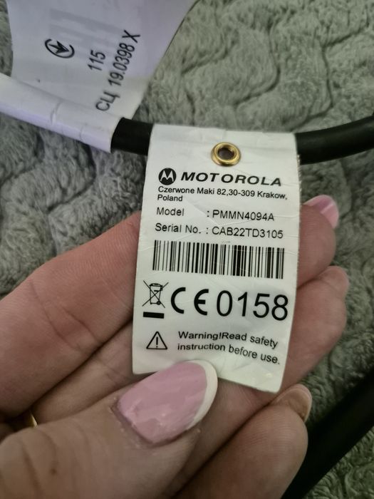 Radiotelefon MOTOROLA DP4801 + Mikrofonogłośnik MOTOROLA PMMN4094A