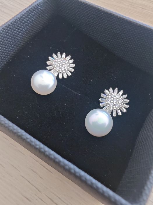 Brincos de prata 975 + Carteira