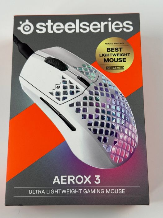 Przewodowa mysz SteelSeries Aerox 3 Snow (62612)