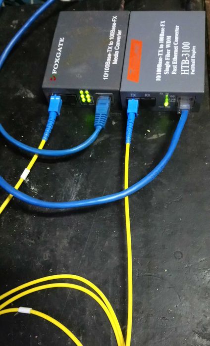 Одномодовые медиаконвертеры (комплект)