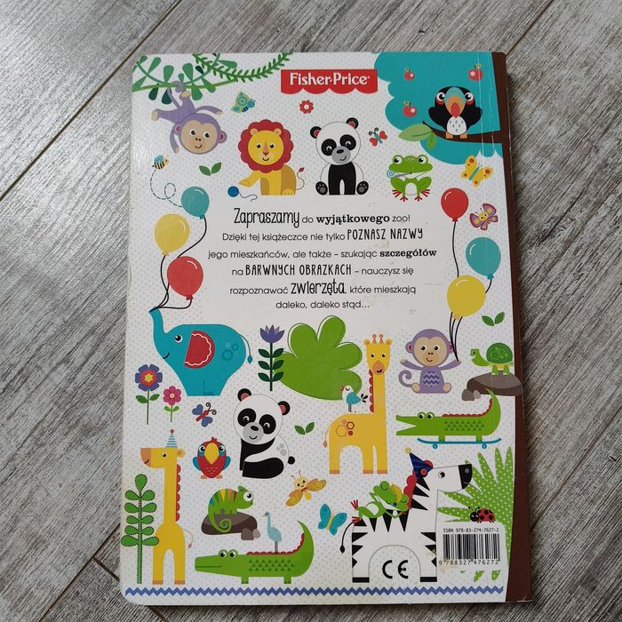 Książka wyszukiwanka Kolorowe Zoo Fischer price