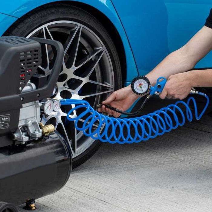 Wąż pneumatyczny spiralny 20m  przewód zakuwany do kompresora