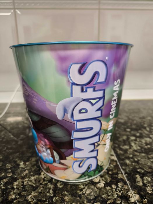 Balde de Pipocas SMURFS