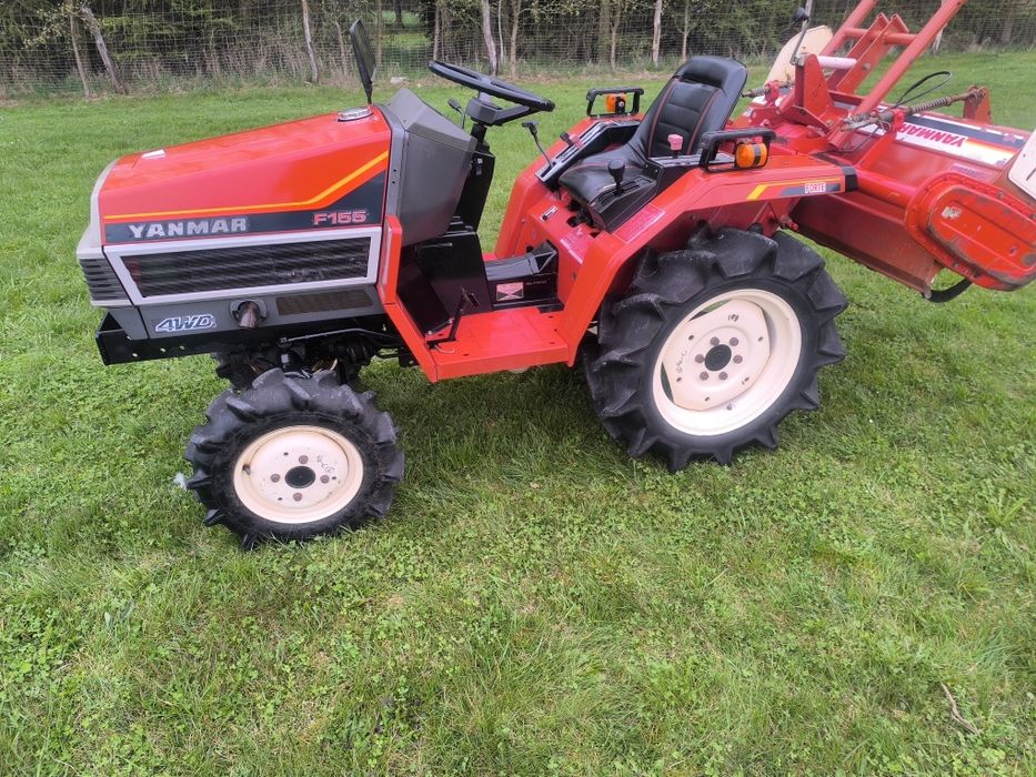 Traktorek japoński yanmar F155 4x4 diesel Glebogryzarka