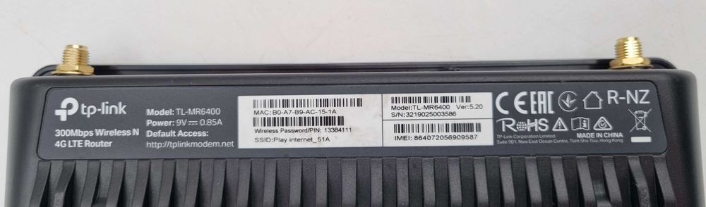 Router Tp-Link TL-MR6400 Lte