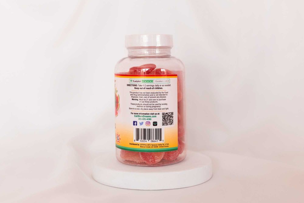 CBD Gummies (Cali-Born Dreams) | КБД Желейні цукерки 1800 mg