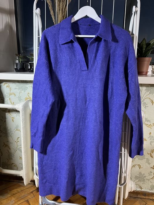 Тепла оферсайз сукня