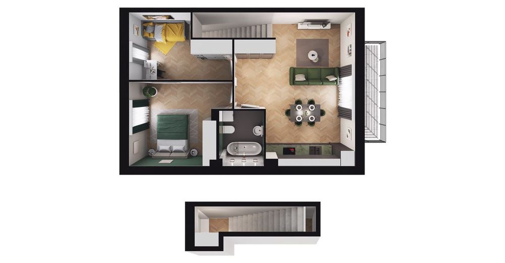 3-pokojowe mieszkanie 56m2 + balkon Bez Prowizji