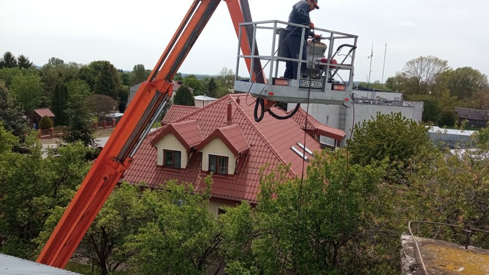 Podnośnik koszowy, usługi, wynajem.