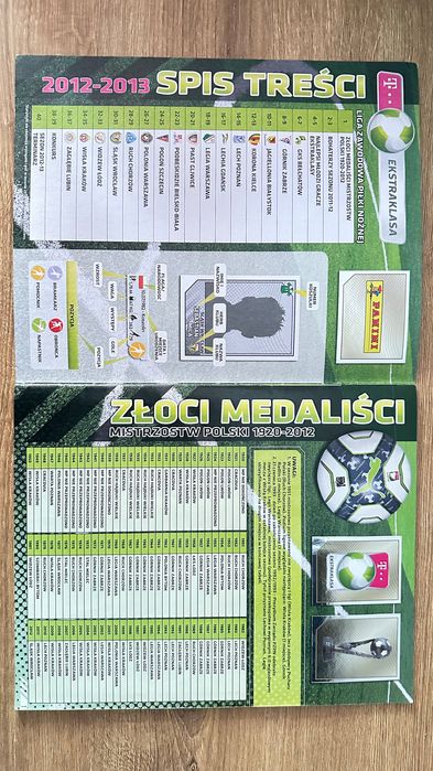 T-Mobile Ekstraklasa 2013 album do wyklejania PANINI kompletny 340/340