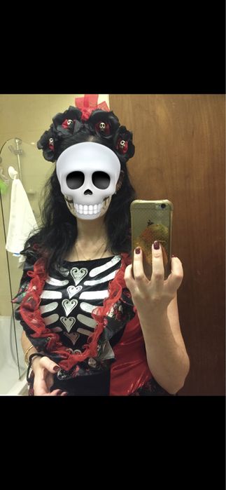 Vestido dia de los muertos Halloween Catrina