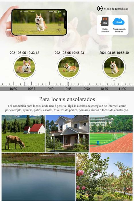 Câmara‼️WiFi‼️ Solar ‼️Tuya‼️FullHD‼️ Bateria Recarregável
